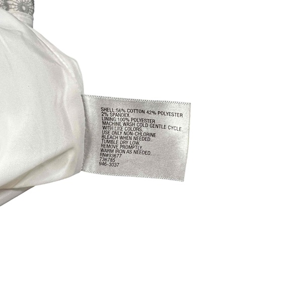 Worthington Womens Blue White Floral Patterned A-line Skirt Size 16W - Picture 8 of 9